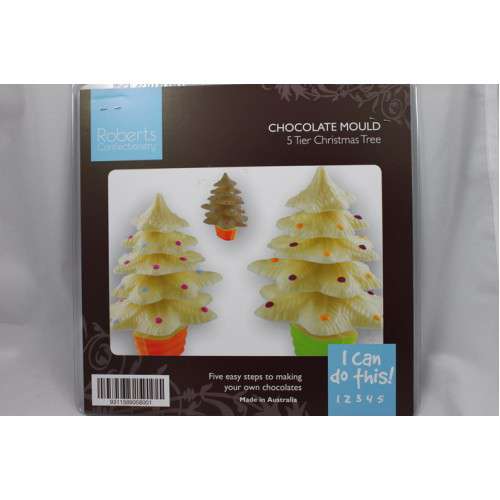 5 Tier Christmas Tree Chocolate Mould - Click Image to Close